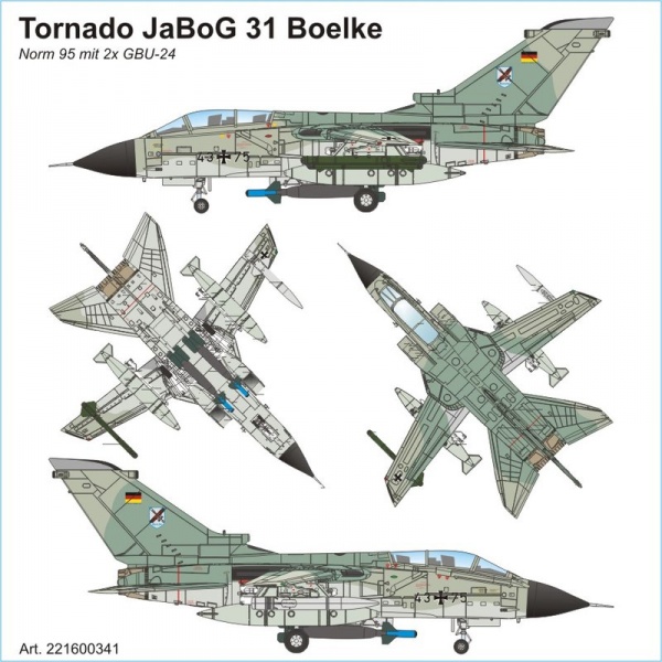 PANAVIA TORNADO ECR - Jagdbombergeschwader Boelke 31 (JaBoG 31) with 2 GBU-24 of German Luftwaffe<br /><a href='images/pictures/ETH_Arsenal/221600341.jpg' target='_blank'>Full size image</a>
